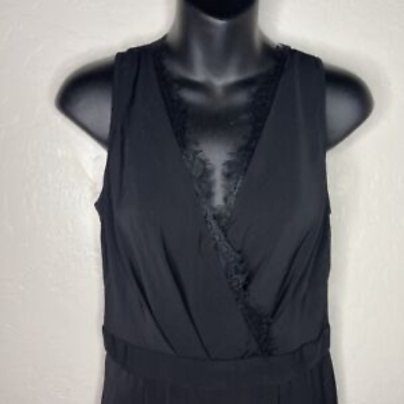 Forever 21 Sexy Lace Accent Black Jumpsuit S - Picture 4 of 8